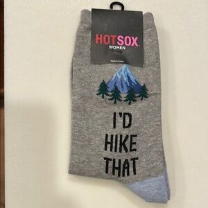 Hot Sox Gray and Blue Mountain Socks